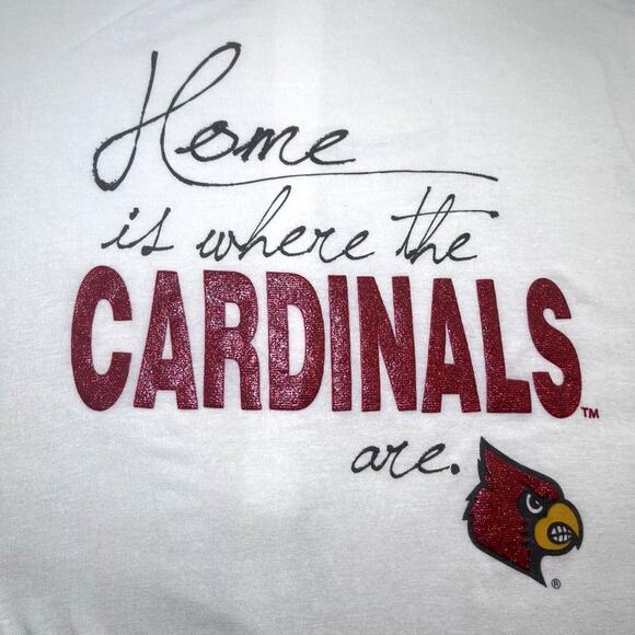 Gameday Couture 3/4 sleeve tunic top Louisville Cardinals off white women XL - Picture 6 of 11